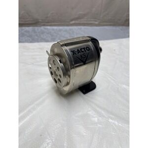 X-ACTO KS Manual Pencil Sharpener Heavy Duty Multi Hole Desk Wall Mount Silver